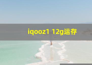 iqooz1 12g运存